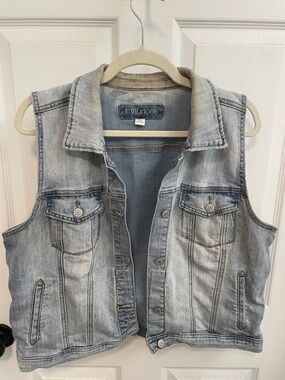 Maurices Washed Denim Vest